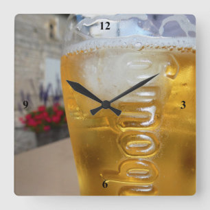 la Bière. Square Wall Clock