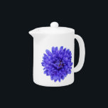 La Bluette Teapot<br><div class="desc">Simple blue flower teapot. Very modern. This design is also available on plates and mugs.</div>