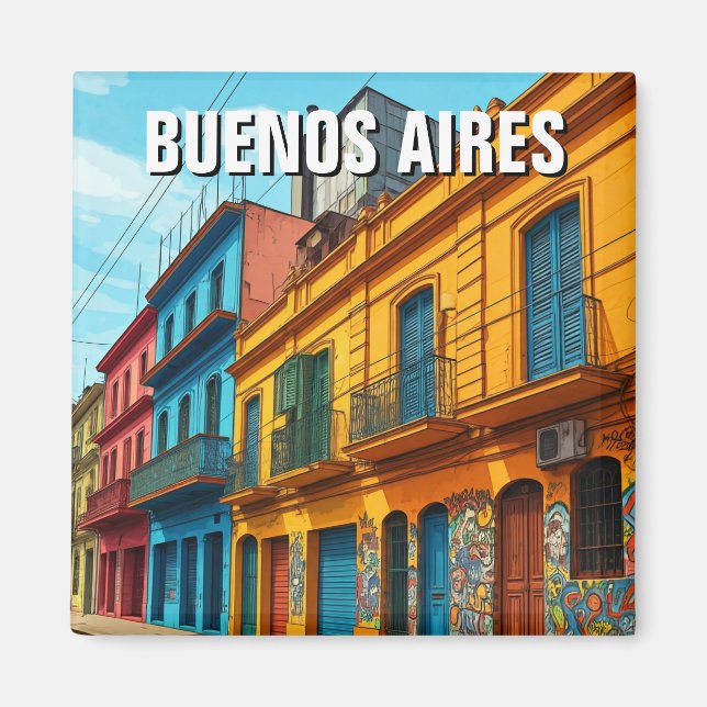 La Boca Buenos Aires Argentina travel Magnet (Front)