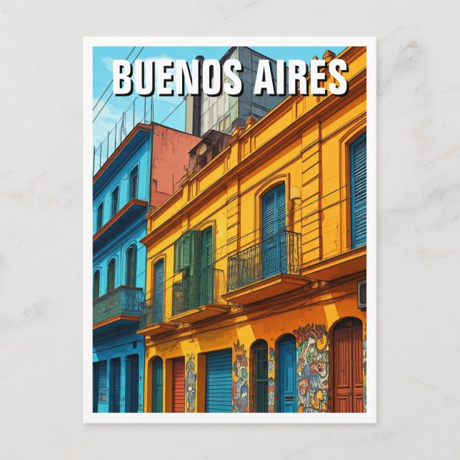 La Boca Buenos Aires Argentina travel Postcard (Front)
