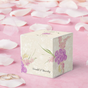 La Boca Golden sheer bow Bouquet Garden Favour Box