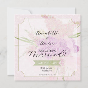 La Boca Vendretti Pink sheer bow Bouquet Save The Date