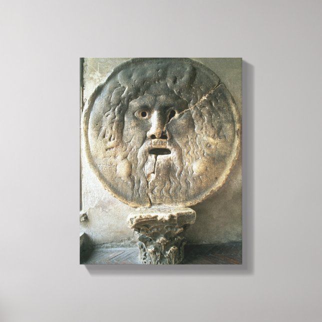 La Bocca di Verita (The Mouth of Truth) (photo) Canvas Print (Front)