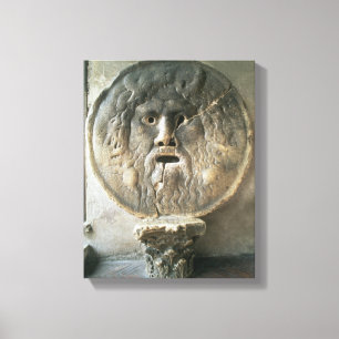 La Bocca di Verita (The Mouth of Truth) (photo) Canvas Print