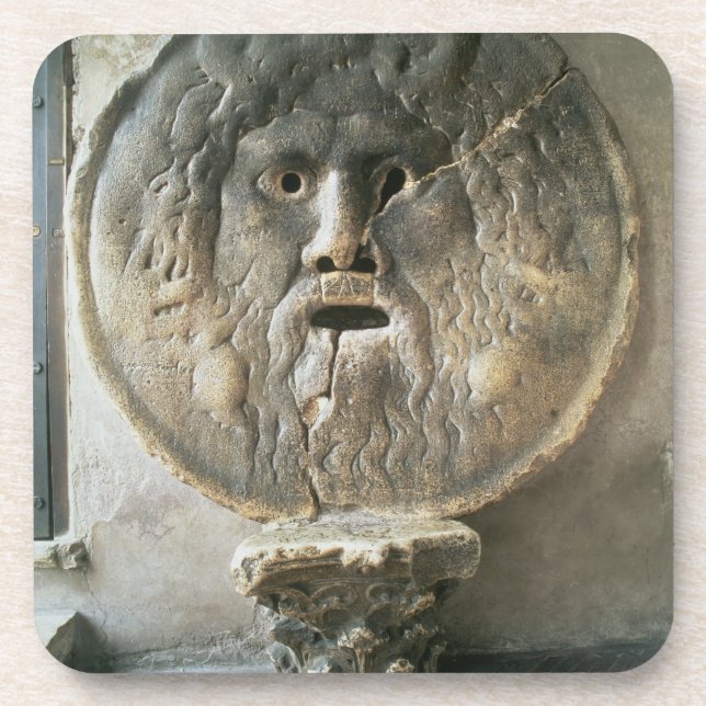 La Bocca di Verita (The Mouth of Truth) (photo) Coaster (Front)