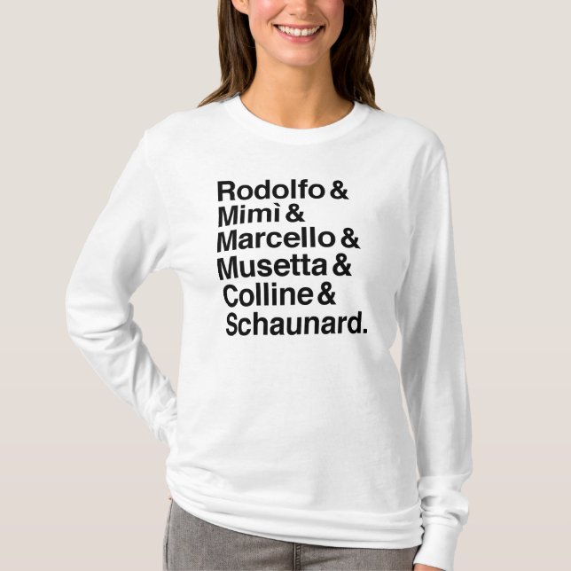 La Bohème characters shirt (Front)
