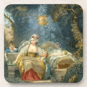 La Bonne Mere - J B Audebert - c1790 Coaster