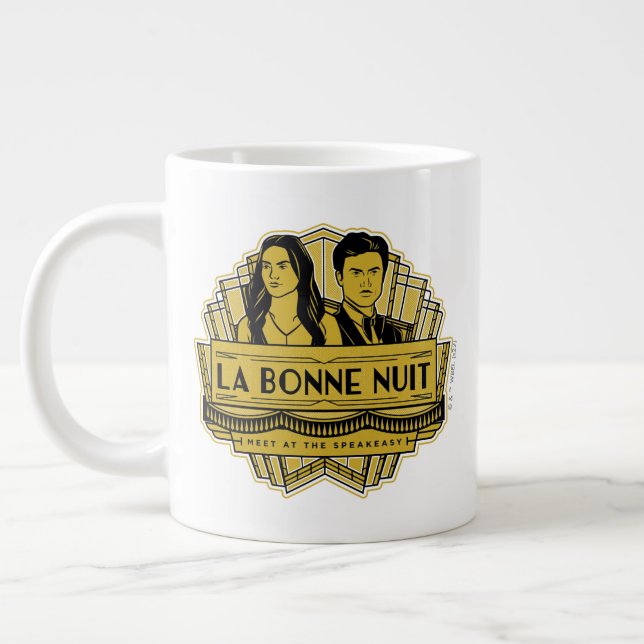 La Bonne Nuit - Meet At The Speakeasy Large Coffee Mug (Left)