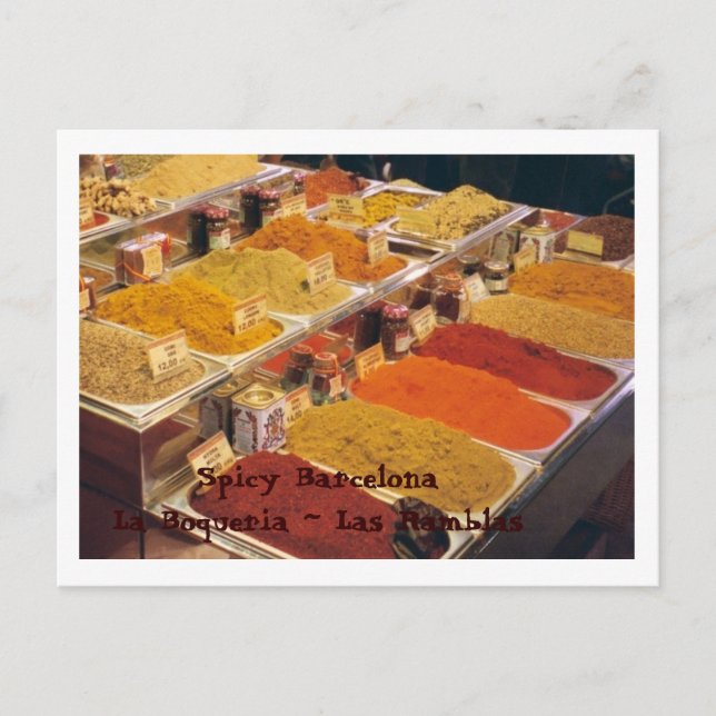 La Boqueria - Spices for Your Meal Postcard (Front)