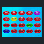 La Bouche - Pop Art Poster<br><div class="desc">Pop Art Poster / "La Bouche - Der Mouth" year / year: 2021 Artist: A. N.</div>