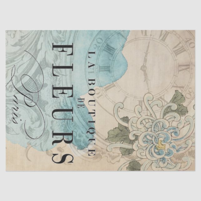 La Boutique Floral Decoupage Sheet (Front)