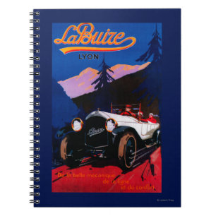 La Buize Lyon Vintage PosterEurope Spiral Notebook