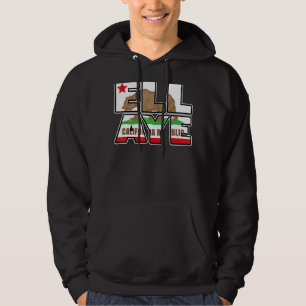 La Ca Ell Aye California Flag Hoodie