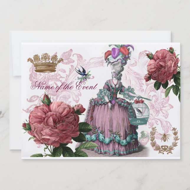 la cage aux oiseaux  (The Bird cage) Invitation (Front)