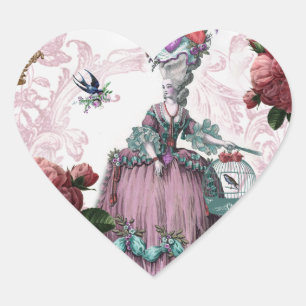 la cage aux oiseaux (The Birdcage) Heart Sticker