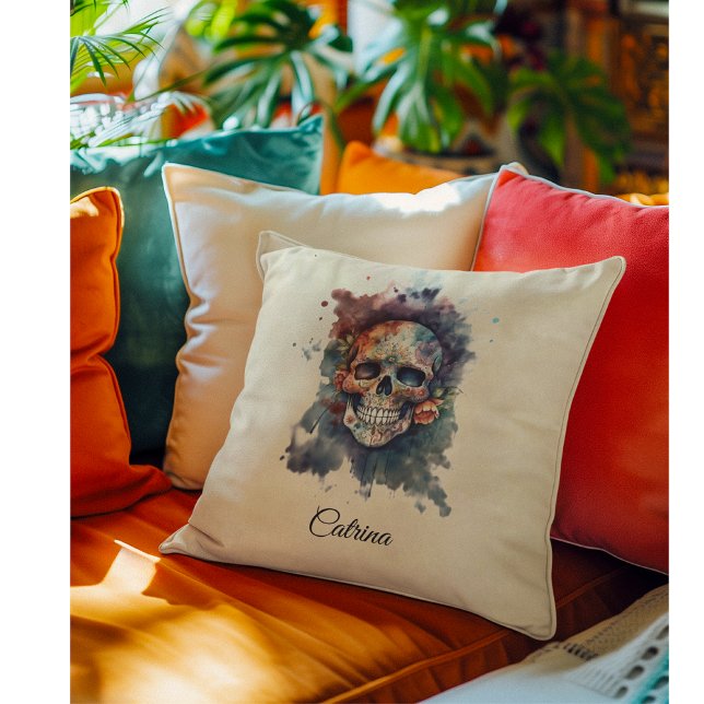La Calavera Hermosa, custom Cushion (Creator Uploaded)