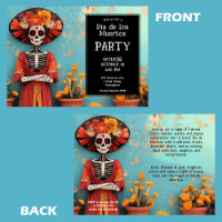 💀  La Calavera in hat with flowers