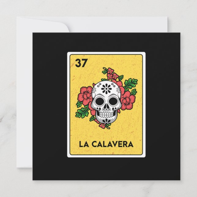 La Calavera Mexican Lottery Bingo Gamer Card (Front)