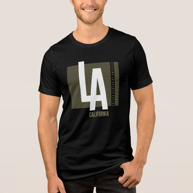 LA California: Bold City Statement Tri-Blend Shirt (Front)