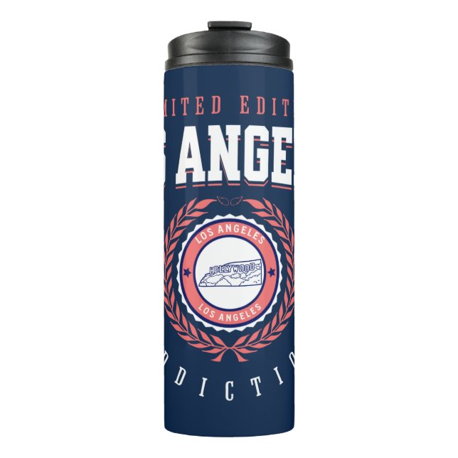 LA, California City Traveler Sports Style Thermal Tumbler (Front)