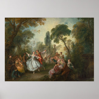 La Camargo Dancing - Nicolas Lancret Fine Art Poster