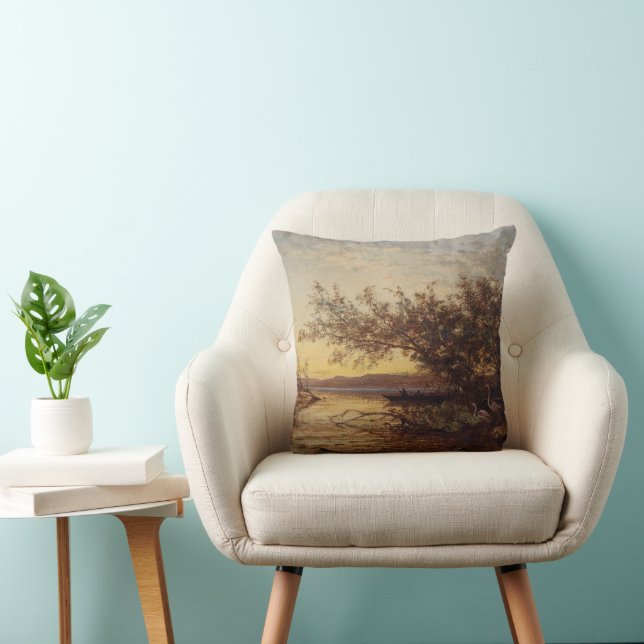 La Camargue, Coucher De Soleil – Félix Ziem Cushion (Chair)