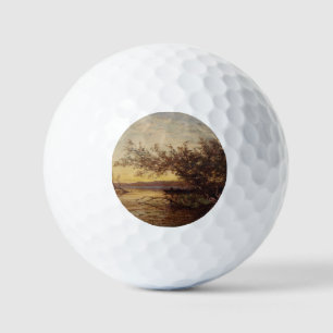 La Camargue, Coucher De Soleil – Félix Ziem Golf Balls