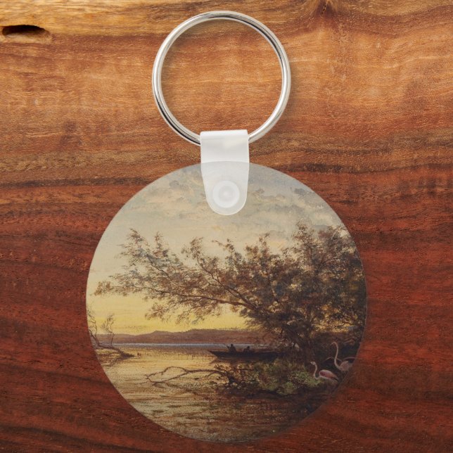 La Camargue, Coucher De Soleil – Félix Ziem Key Ring (Front)