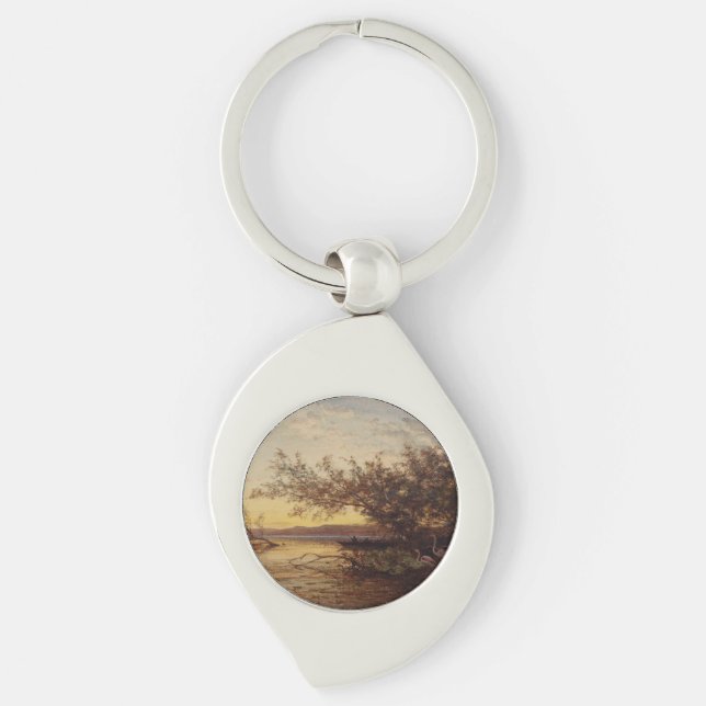 La Camargue, Coucher De Soleil – Félix Ziem Key Ring (Front)