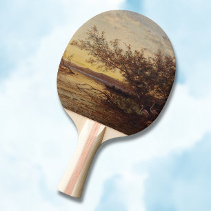 La Camargue, Coucher De Soleil – Félix Ziem Ping Pong Paddle