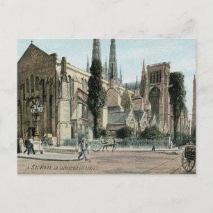 La Cathedral St. Andre, Bordeaux, France Postcard