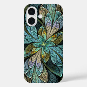 La Chanteuse Glace Turquoise Abstract iPhone 16 Case
