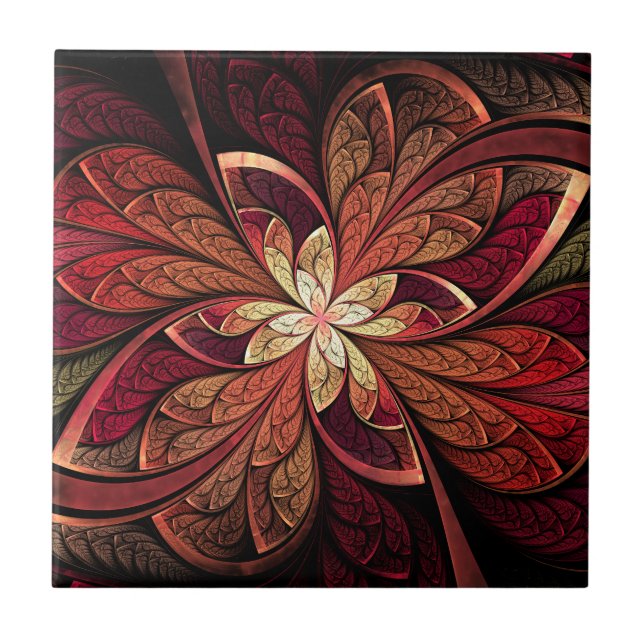 La Chanteuse Rouge Ceramic Tile (Front)