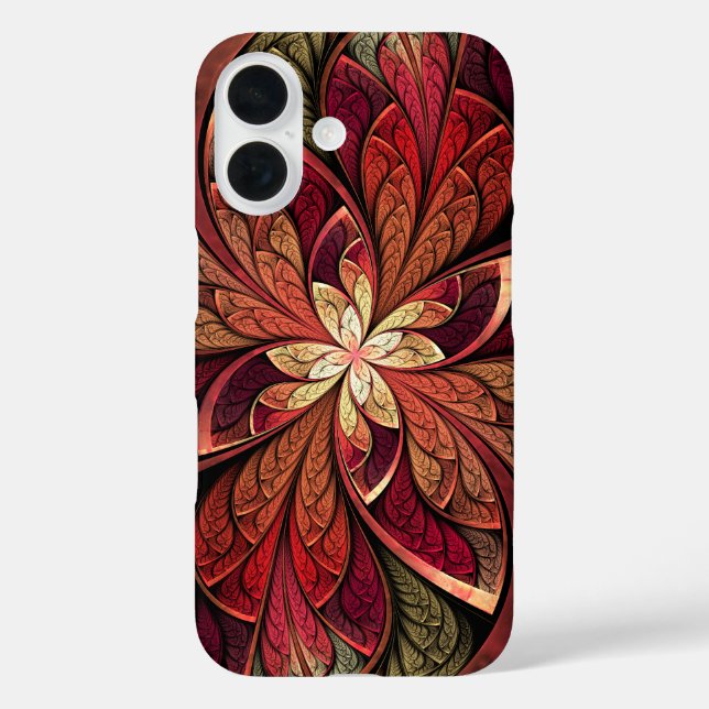 La Chanteuse Rouge Red Abstract Pattern Case-Mate iPhone Case (Back)