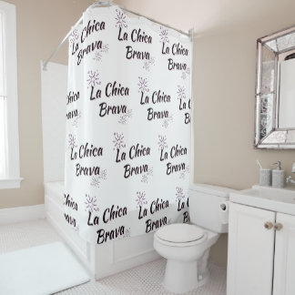"LA CHICA BRAVA" SHOWER CURTAIN