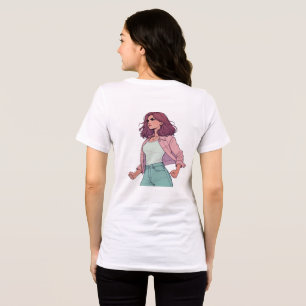 LA CHICA BRAVA T-SHIRT - FIERCE LATINA BACK Tri-Blend SHIRT