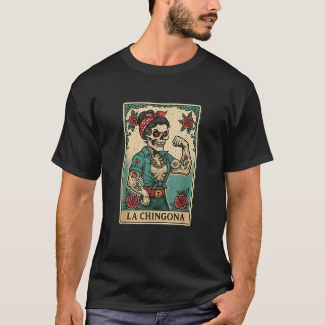 La Chingona Funny Spanish Mexican Bingo Gifts for  T-Shirt (Front)