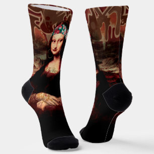 La Chola Mona Lisa Mexican Socks