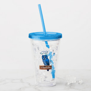 La Chouette Bleue Cafe Acrylic Tumbler