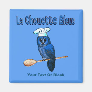 La Chouette Bleue Cafe Magnet