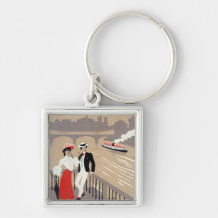 La Cite Art Deco Scene Key Ring