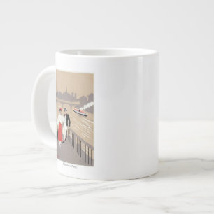 La Cite Art Deco Scene Large Coffee Mug