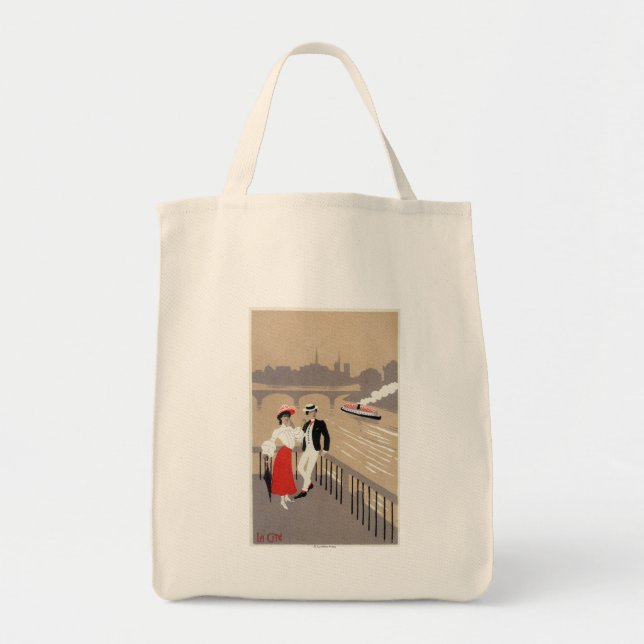 La Cite Art Deco Scene Tote Bag (Front)