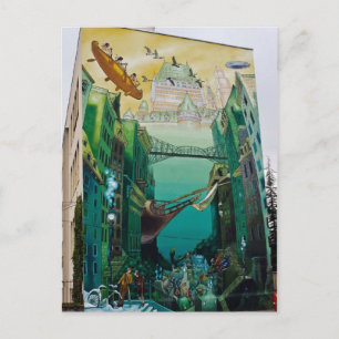 La cité idéale québécoise - Mur peint - Lyon Postcard