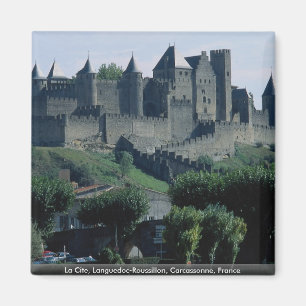 La Cite, Languedoc-Roussillon, Carcassonne, France Magnet
