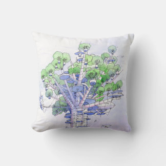 La citta' albero cushion