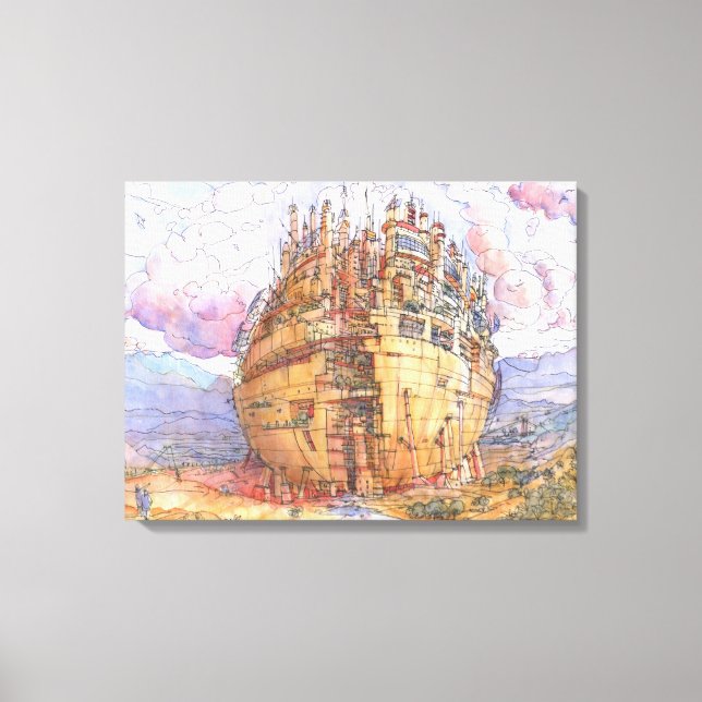La citta' sferica canvas print (Front)