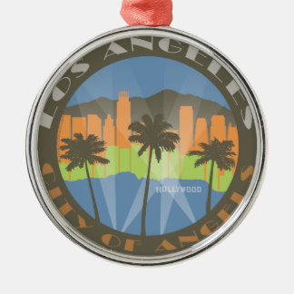 LA City of Angels Beachy Metal Tree Decoration
