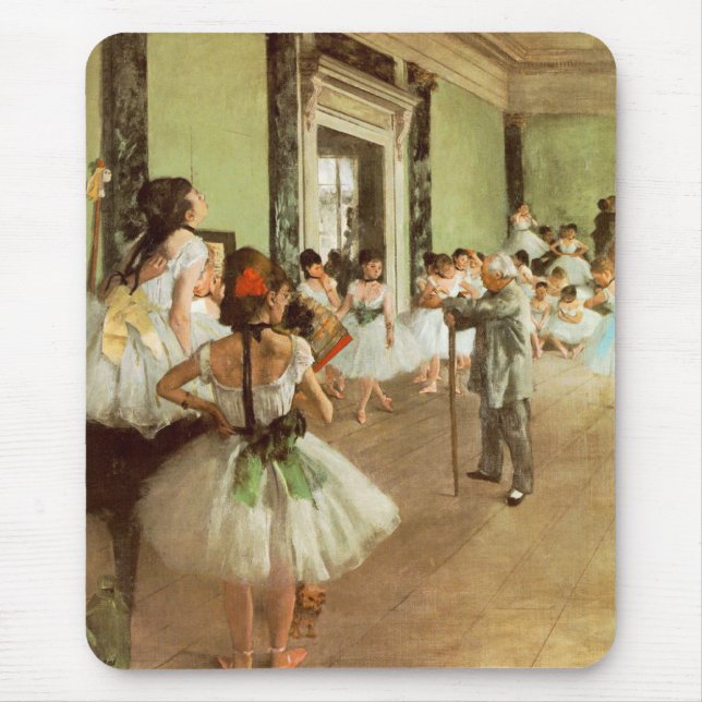 La Classe de Danse by Edgar Degas Mouse Pad (Front)