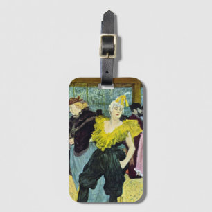 La Clownesse (Clown) Cha-U-Kao by Toulouse Lautrec Luggage Tag
